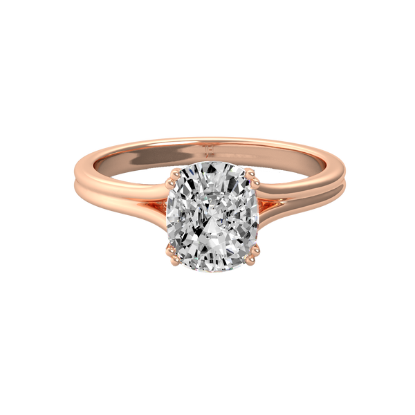 Cushion 3ct Classic Solitaire Ring R-665