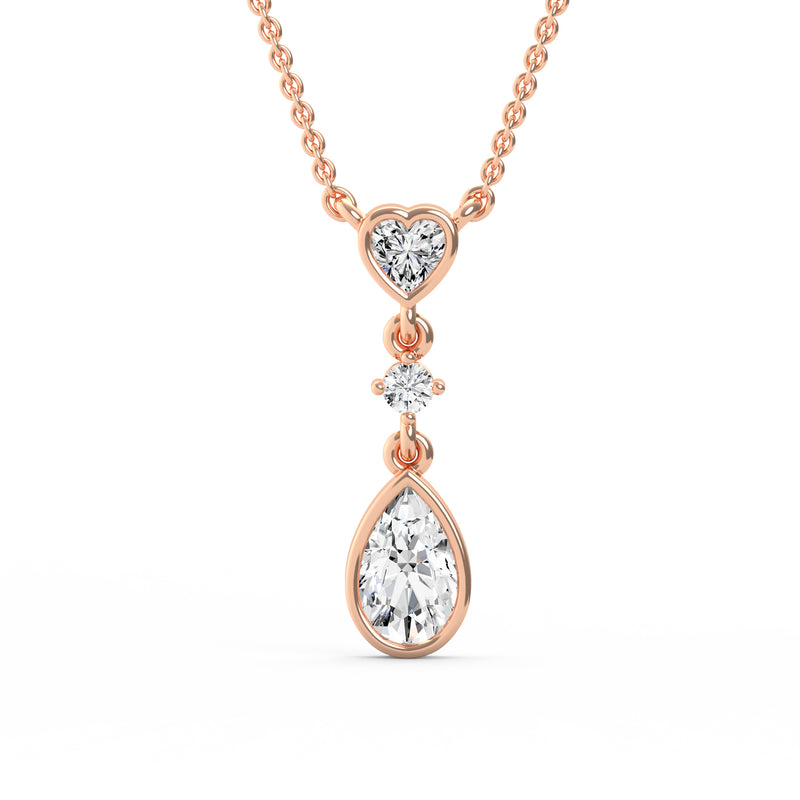 Trio Shape Diamond Pendant