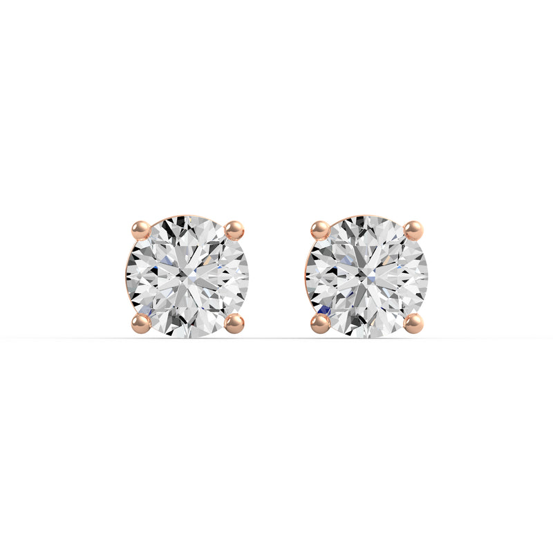 Classic Round Diamond Studs