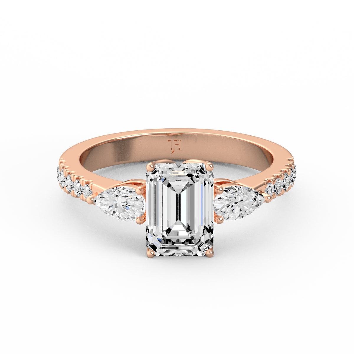 Emerald Halo Diamond Ring