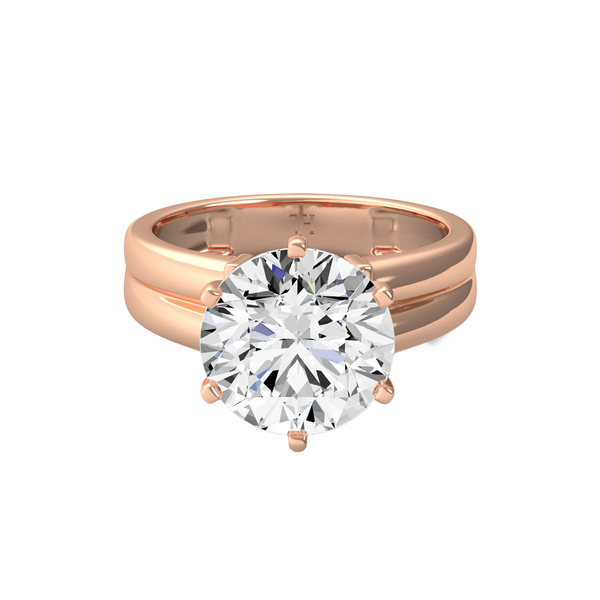 5ct Round Solitaire Ring