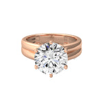 5ct Round Solitaire Ring