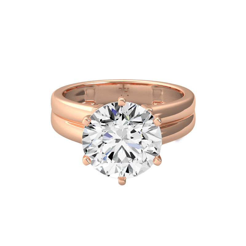 5ct Round Solitaire Ring
