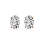 Classic Oval Diamond Studs