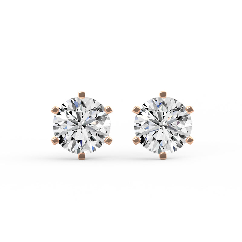 Classic Round Diamond Studs