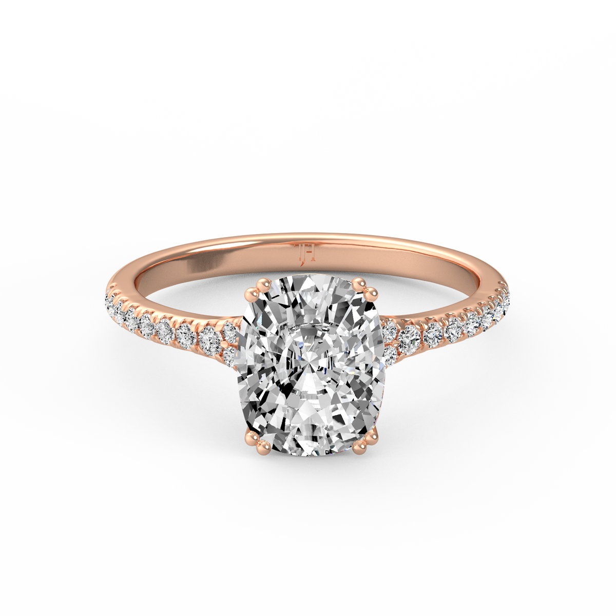 Cushion 3ct Modern Classic Solitaire Ring R-530