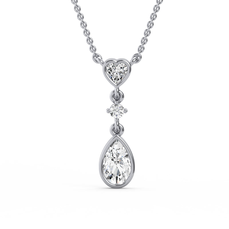 Trio Shape Diamond Pendant