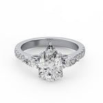 Pear Three Stone Ring