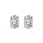 Classic Oval Diamond Studs