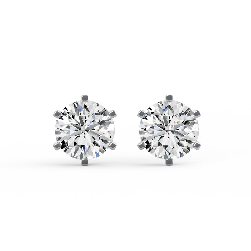 Classic Round Diamond Studs