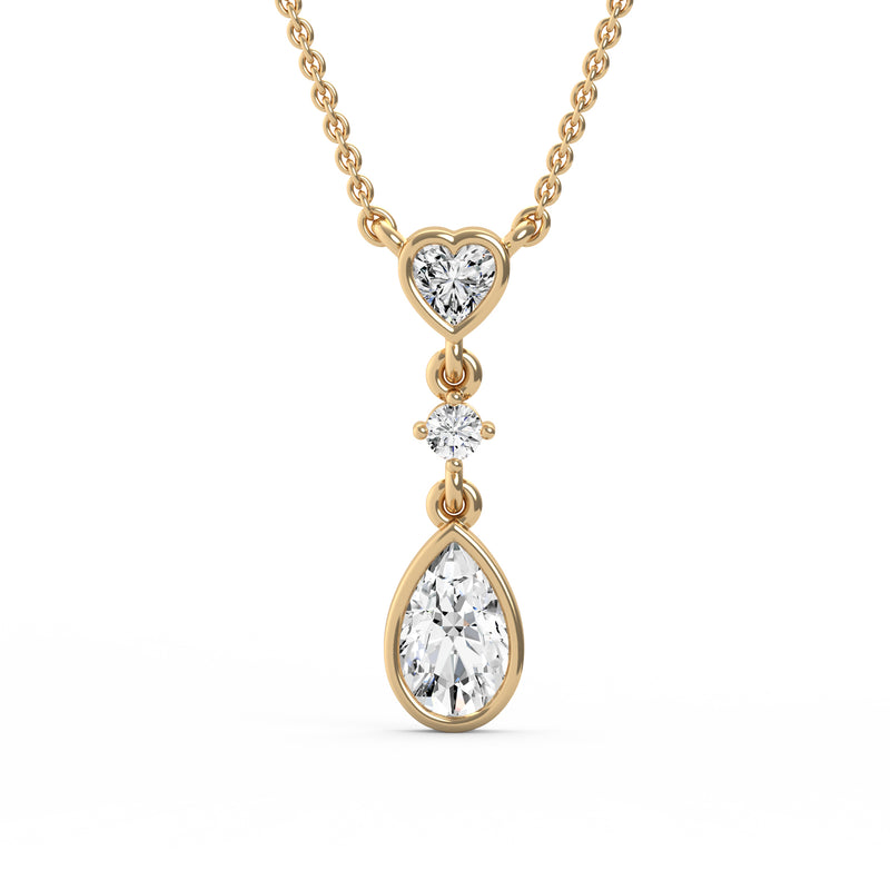 Trio Shape Diamond Pendant