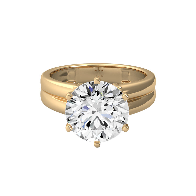 5ct Round Solitaire Ring