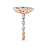 Marquise Side Stone Diamond Ring