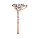 Classic Pear Side Diamond Ring