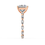 Princess Side Stone Ring