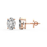 Classic Oval Diamond Studs