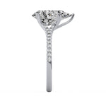 Classic Pear Side Diamond Ring