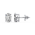 Classic Oval Diamond Studs
