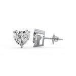Fancy Heart Diamond Studs