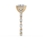 Princess Side Stone Ring