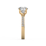 Pear Three Stone Ring