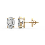 Classic Oval Diamond Studs