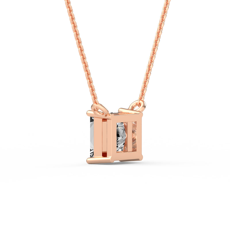 Classic Princess Diamond Pendant