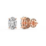 Classic Oval Diamond Studs