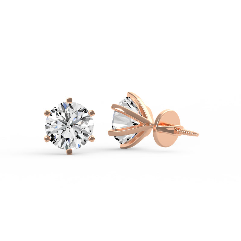 Classic Round Diamond Studs