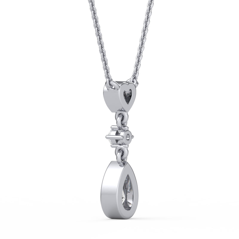 Trio Shape Diamond Pendant