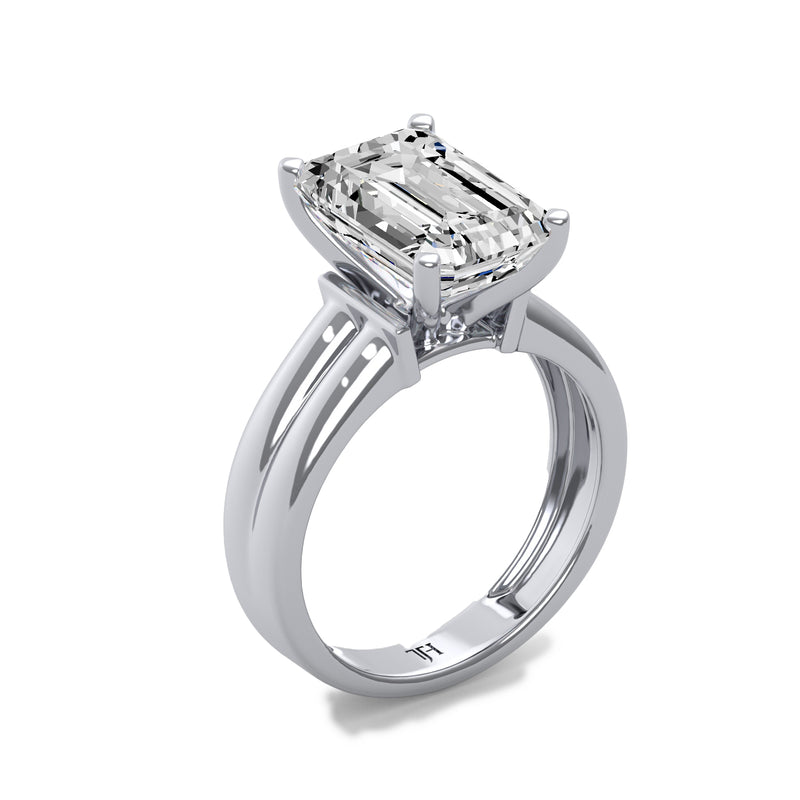 5ct Emerald Cut Diamond Ring