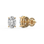 Classic Oval Diamond Studs
