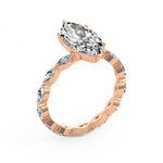 Marquise Side Stone Diamond Ring