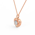 Round Diamond Heart Shape Pendant