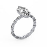 Marquise Side Stone Diamond Ring