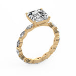 Princess Side Stone Ring