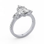 Pear Three Stone Ring