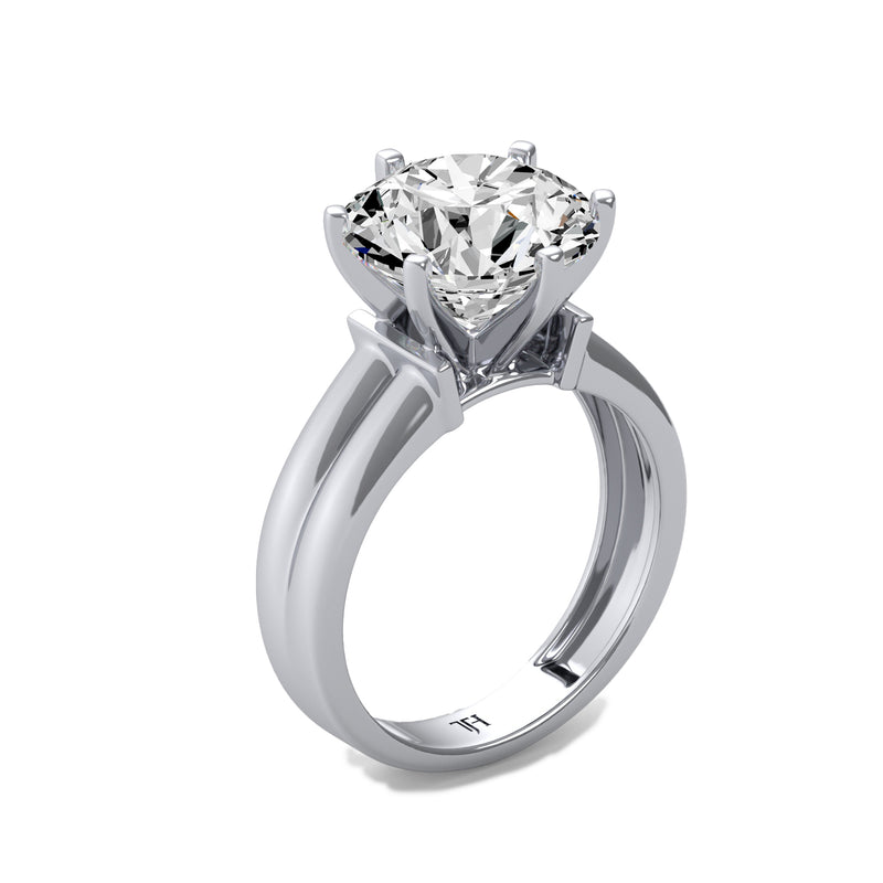 5ct Round Solitaire Ring