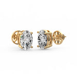 Classic Oval Diamond Studs