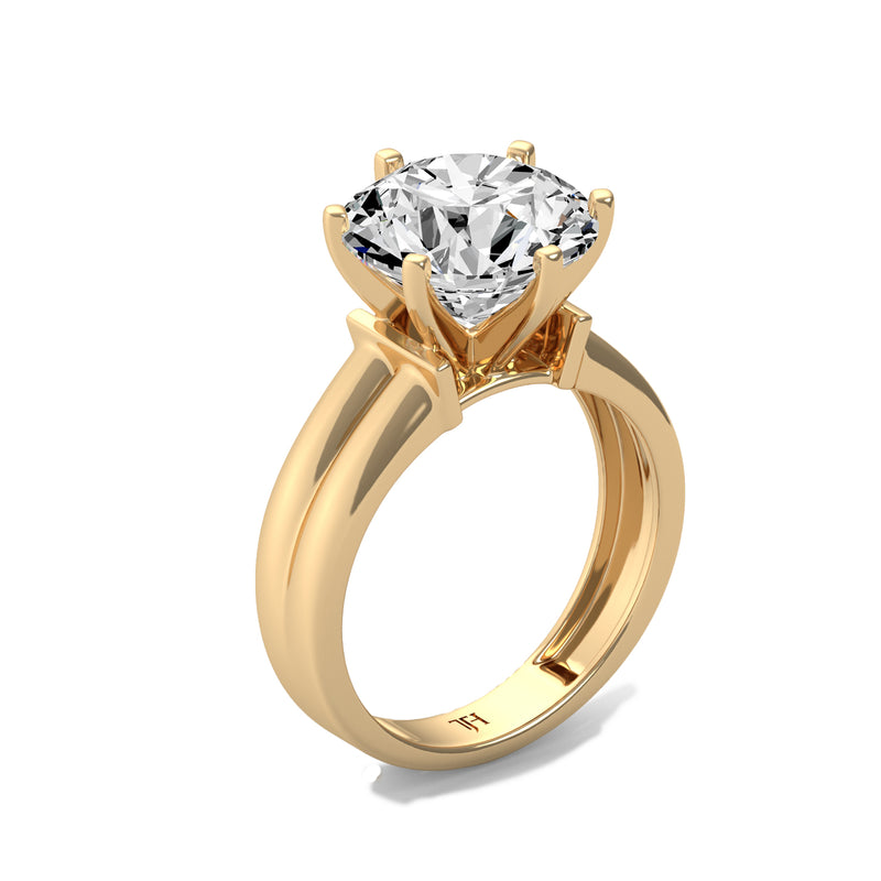5ct Round Solitaire Ring