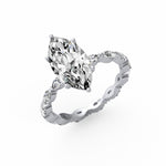 Marquise Side Stone Diamond Ring