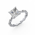 Princess Side Stone Ring