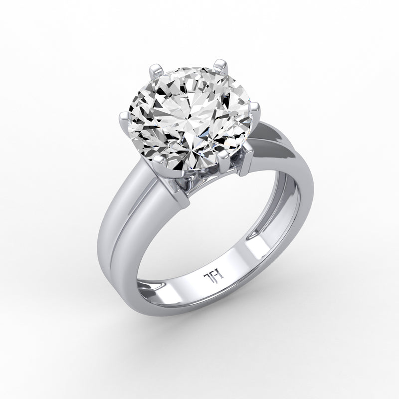 5ct Round Solitaire Ring