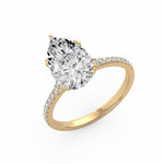 Classic Pear Side Diamond Ring