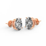 Classic Oval Diamond Studs