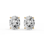 Classic Oval Diamond Studs