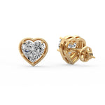 Fancy Heart Diamond Studs