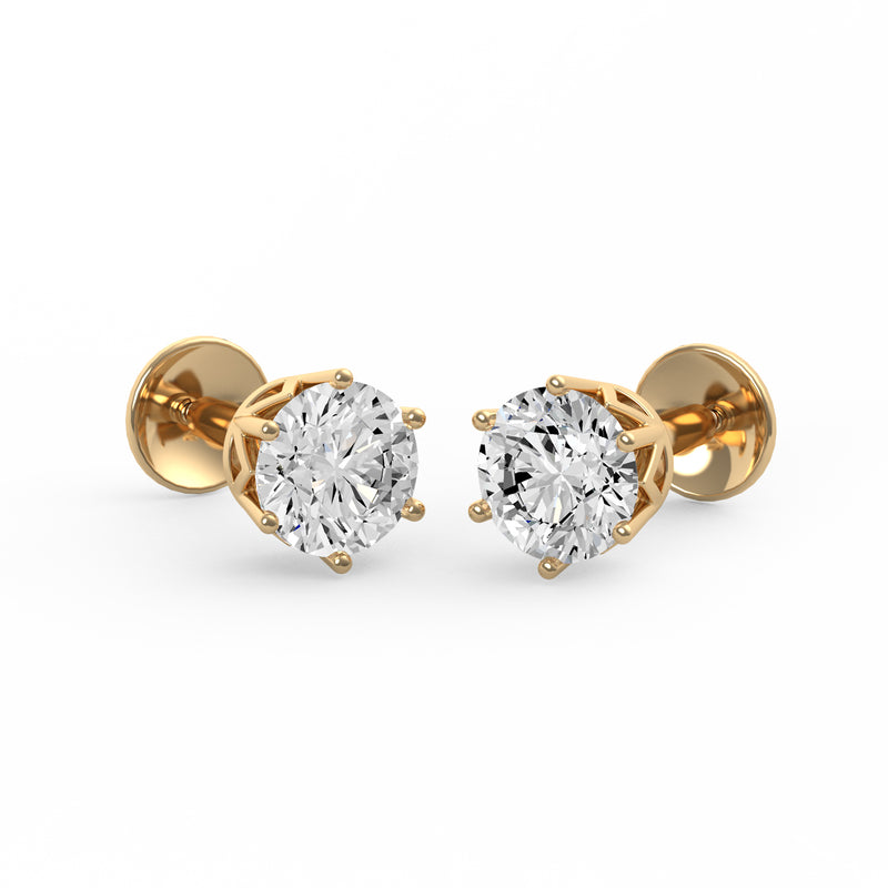 Classic Round Diamond Studs