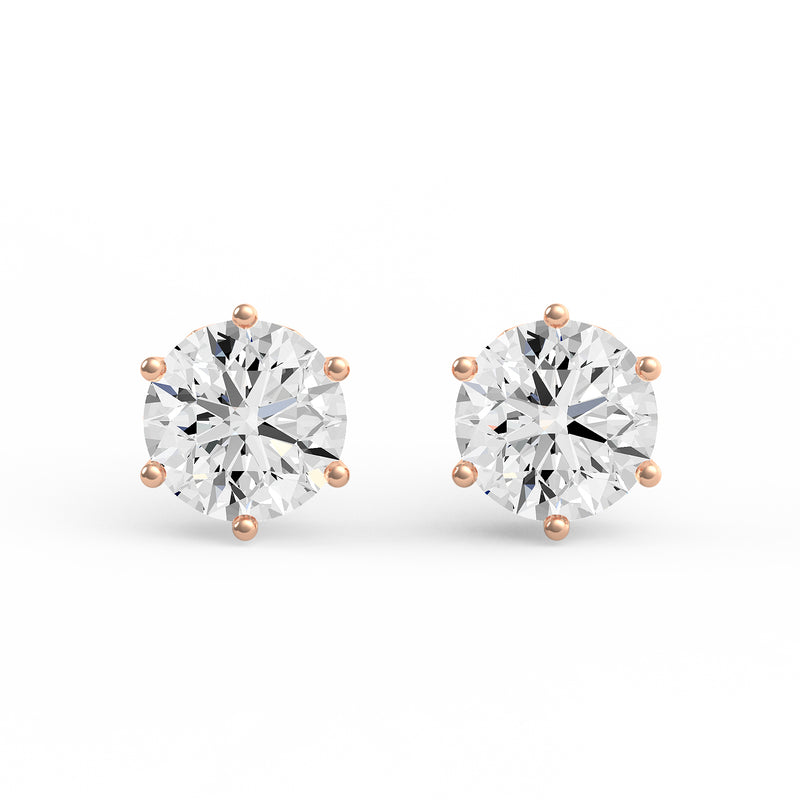 Classic Round Diamond Studs