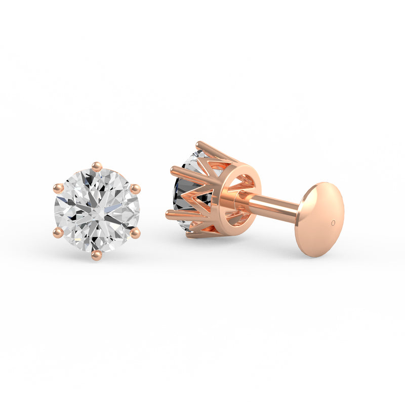 Classic Round Diamond Studs